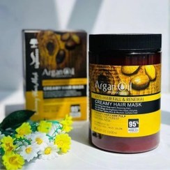 تصویر ماسک مو فاقد سولفات لایتنس حاوی روغن آرگان حجم 1000 میل 