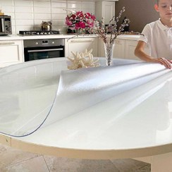 تصویر طلق رومیزی آرگو 2 میل مدل یخی ضخیم عرض 100 وارداتی 