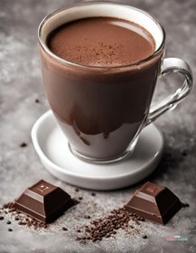 تصویر هات چاکلت وانیلی Vanilla hot chocolate