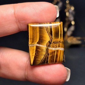 تصویر نگین سنگ طبیعی چشم ببر معدنی نمونه خاص کد 60394 