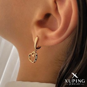 تصویر گوشواره قلبی قلب‌آویز ژوپینگ 