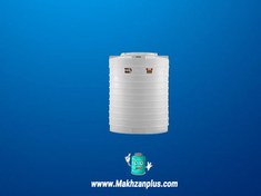 تصویر مخزن ۱۵۰۰ لیتری پلی اتیلن سه لایه عمودی خزرمنبع 