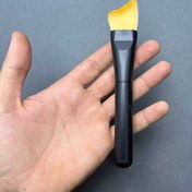 تصویر براش تمیزکننده داخل کابین خودرو دسته بلند طلایی 