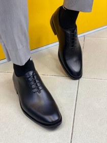 تصویر کفش چرم اکسفورد Oxford derby shoes