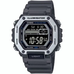 تصویر ساعت مچی دیجیتال مردانه کاسیو مدل MWD-110H-8BVDF با بند رزینی 
