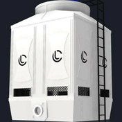 تصویر برج خنک کننده فایبرگلاس مکعبی ۵۰تن اتی نگر Borj khonak konnande faiberglas mokaabi 50ton ati negar