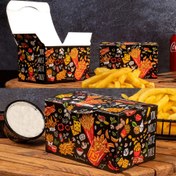 تصویر چاپ جعبه سیب زمینی بیرون بر ساده 