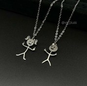 تصویر گردنبند ست استیل فاک (بی ادب) 