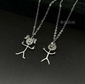 تصویر گردنبند ست استیل فاک (بی ادب) 