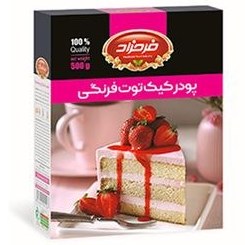 تصویر پودر کیک توت فرنگی فرحزاد - 500 گرم 