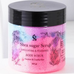 تصویر اسکراب بدن آدامس باربی سین‌کر - لایه‌بردار ملایم پوست دهیدراته با بوی شیرین وزن 300 گرم 