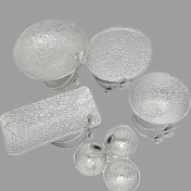 تصویر سرویس ظرف پذیرایی آنجل مدل چکشی ۵ پارچه 