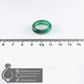 تصویر حلقه سنگ عقیق سبز _ کد : 400658 