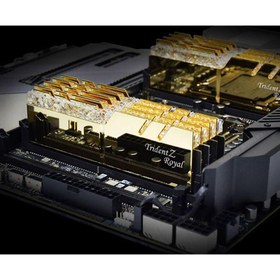تصویر رم دسکتاپ جی اسکیل DDR4 دو کاناله 3600 مگاهرتز CL16 مدل Trident Z Royal Gold ظرفیت 64 گیگابایت ا G.SKILL Trident Z Royal Gold DDR4 3600MHz CL16 Dual Channel Desktop RAM - 64GB G.SKILL Trident Z Royal Gold DDR4 3600MHz CL16 Dual Channel Desktop RAM - 64GB