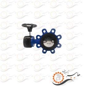 تصویر شیر پروانه ای لاگ گیربکسی PN16 وگ ایران PN16 log gearbox butterfly valve