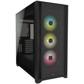 تصویر کیس کامپیوتر کورسیر مدل iCUE 5000X RGB CORSAIR iCUE 5000X RGB Mid Tower Case