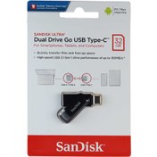 تصویر فلش مموری سن دیسک مدل ULTRA DOUL DRIVE GO USB TYPE-C 3.1 ظرفیت 32 گیگابایت 