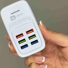 تصویر هاب 6پورت دیواری Xmax 6port