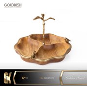 تصویر اردوخوری گل چوبی برنجی 3تایی گلدکیش Golden Bird کد GK829470 