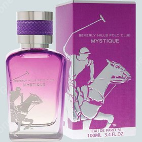 تصویر ادوپرفیوم میستیک 100 میل زنانه بورلی هیلز پولو کلاب Polo Club Beverly Hills Men's Mystiqe Eau de Parfum 100ml