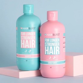 تصویر شامپو مو هیربرست (HairBurst) مدل آووکادو و نارگیل حجم 350 میلی لیتر بسته 2 عددی شامپو مو برند هیربرست