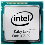 تصویر پردازنده کامپیوتر اینتل مدل Core i3-7100 Kaby Lake استوک Intel Core i3-7100 Kaby Lake Computer Processor Used