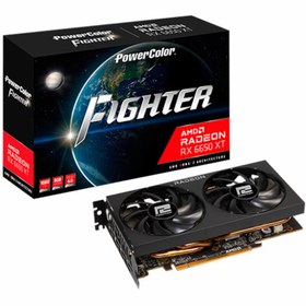 تصویر کارت گرافیک پاور کالر Fighter Radeon RX 6650 XT 8GB GDDR6 PowerColor AXRX 6650 XT 8GBD6-3DH GDDR6 Graphics Card