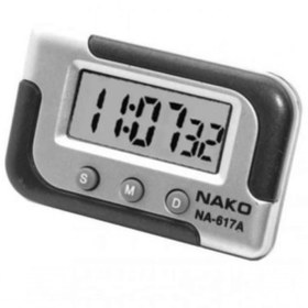 تصویر ساعت دیجیتال ماشین و رومیزی NAKO مدل NA-617A 