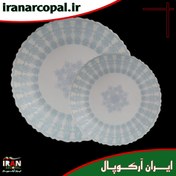 تصویر سرویس غذاخوری 25 پارچه آرکوپال (۶ نفره) کد ۶۰۱ فیروزه iropal 25 Pcs