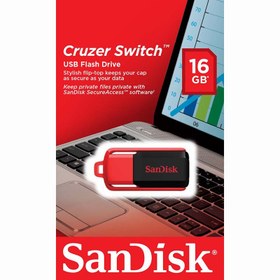 تصویر فلش مموری سن دیسک مدل کروزر سوئیچ سی زد 52 با ظرفیت 16 گیگابایت ا Cruzer Switch CZ52 16GB Flash Memory Cruzer Switch CZ52 16GB Flash Memory