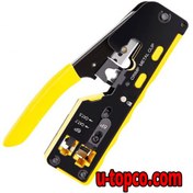 تصویر آچار پرس سوکت شبکه میان گذر CAT5 CAT7 مدل HT-718 