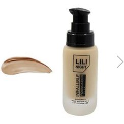 تصویر کرم پودر شیشه ای لی لی نایت مدل پروفشنال شماره ۱۰۴ LILI NIGHT foundation