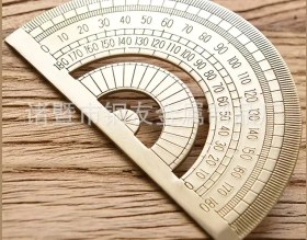 تصویر نقاله برنجی دانشجویی drawing copper ruler brass ruler student stationery 