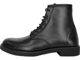 تصویر بوت چرم مردانه آلپ مشکی - مشکی / 4 mens leather boot