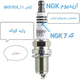 تصویر شمع ایریدیم ان جی کی BKR5EIX-11 NGK 5464