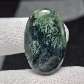 تصویر نگین سنگ یشم شجری معدنی کد 32429 