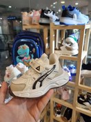 تصویر کفش بچگانه کد ۱۳۲ سایز ۲۲ تا ۲۶ قهوه ای و آبی نارنجی 