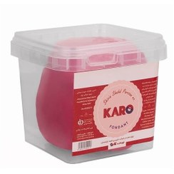 تصویر خمیر فوندانت کارو صورتی - 500 گرم Pink Karo fondant paste - 500 grams