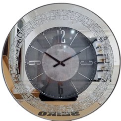 تصویر ساعت دیواری سیکو چوبی آیینه ای اکلیلی 70 سانتی Seiko clock