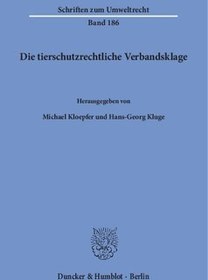 تصویر دانلود کتاب آلمانی اقدام گروه حمایت از حیوانات ویرایش 1 Die tierschutzrechtliche Verbandsklage