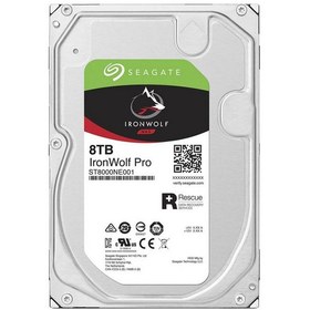 تصویر هارد اینترنال 8 ترابایت سیگیت مدل IronWolf Pro Seagate IronWolf Pro 8TB 7200RPM 256 MB SATA 3.0 NAS HDD