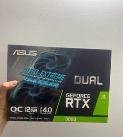 تصویر کارت گرافیک ASUS RTX 3060 12G DDR6 (در حد نو با کارتن) 