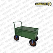 تصویر گاری دستی 120 در 80 با چرخ فرغونی بادی charkhesh arya 09122813154