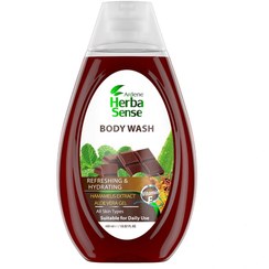 تصویر شامپو بدن طراوت بخش پوست آردن هرباسنس با رایحه شکلات نعنا حجم 400 میل Ardene Herba Sense Bady Wash Refreshing Hydrating 400ml