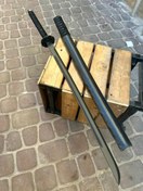 تصویر شمشیر سامورایی کاتانا ۱۰۰ سانت فولاد فنر آلمانی رنگ مشکی 