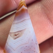 تصویر عقیق سلیمانی خط رنگی شن دار Aghigh solaymani khat rangi