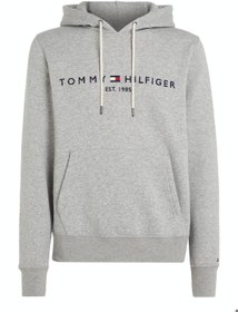 تصویر هودی سوئیشرت فلکسی فلیس مردانه، خاکستری برند Tommy Hilfiger Men's Logo Flex Fleece Hoody Sweatshirt, Grey