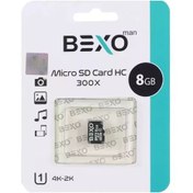 تصویر کارت حافظه Bexo 8GB MicroSD Class10 U1 -45MB/s- گارانتی مادام العمر 