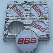 تصویر کاپ رینگ BBS سفید قرمز ۴ عددی 