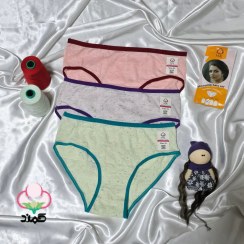 تصویر شورت جینی زنانه نخی ساده | جین 3 عددی 